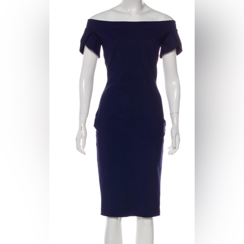 Navy Chiara Boni Midi Dress
